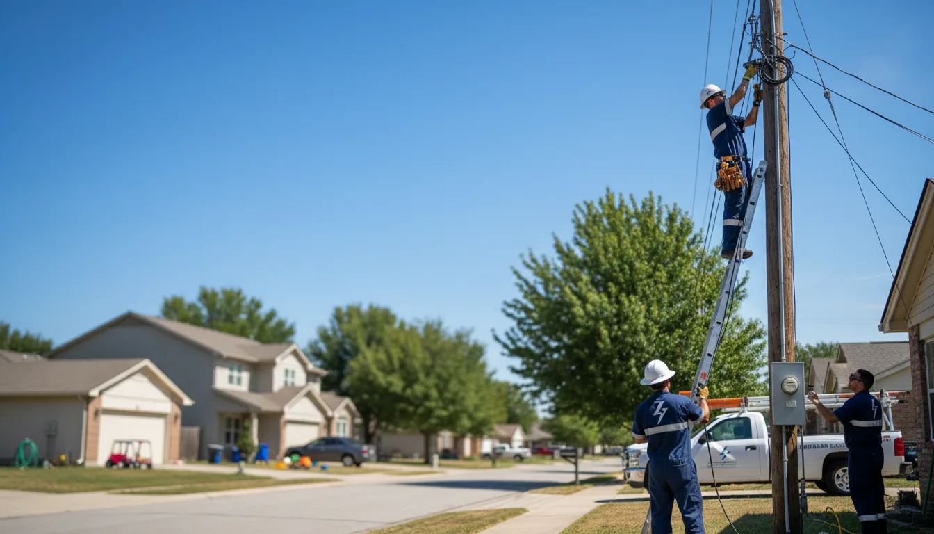 Residential electrician providing installation services in Bradford, ME